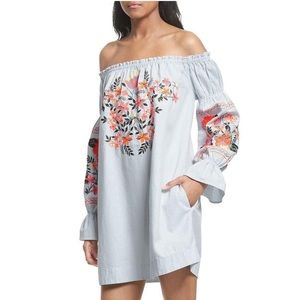 Free People Fleur Du Jour Embroidered Dress